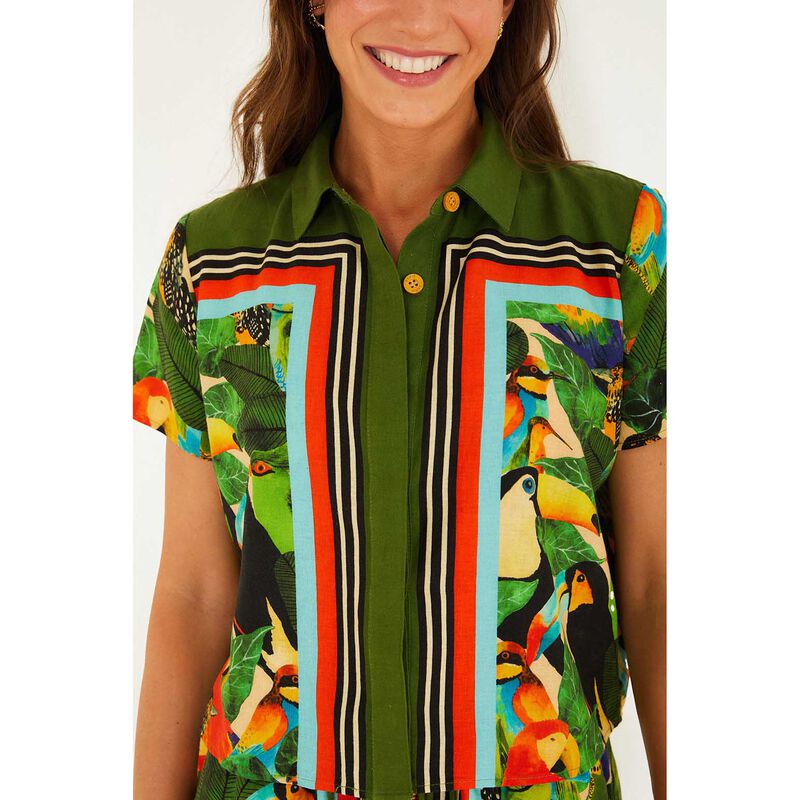 FARM Rio Bird Leaves Shirt image number 2